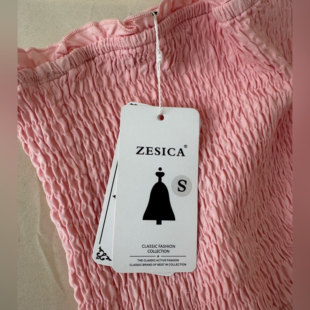Strapless pink maxi - Picture 5 of 6